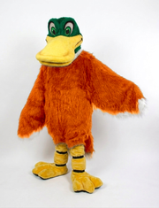 Mallard Mascot - long fur Bright Orange