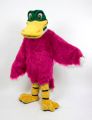 Mallard Mascot - long fur Bright Pink