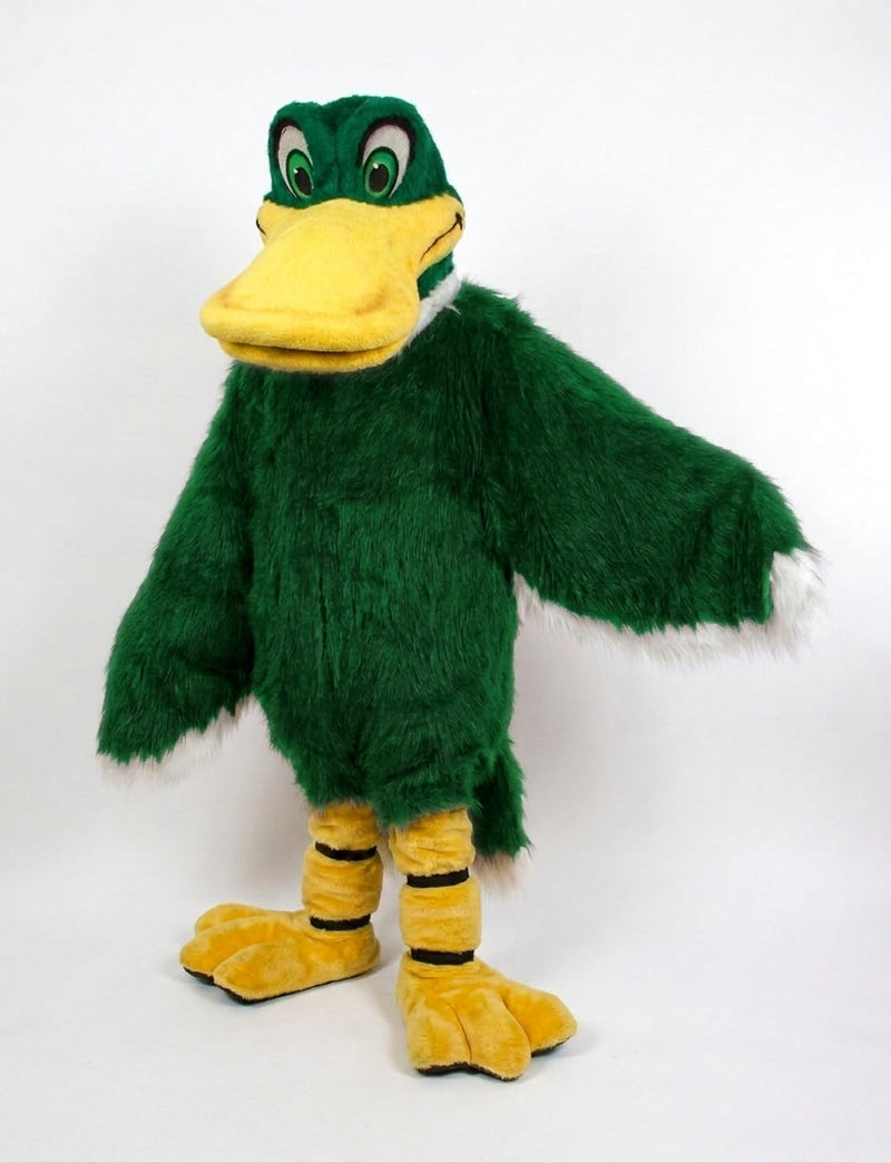 Mallard Mascot - long fur Green