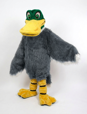 Mallard Mascot - long fur Grey