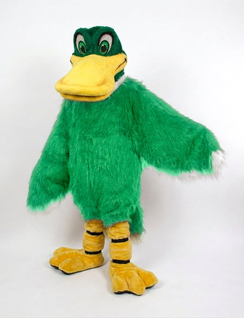 Mallard Mascot - long fur Lime