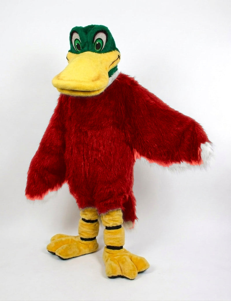 Mallard Mascot - long fur Red