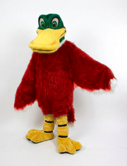 Mallard Mascot - long fur Red