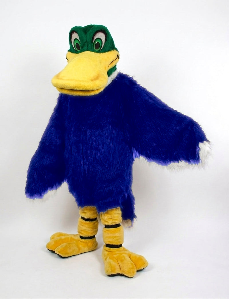 Mallard Mascot - long fur Royal Blue