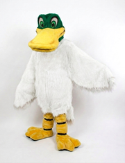 Mallard Mascot - long fur White