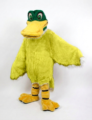 Mallard Mascot - long fur Yellow