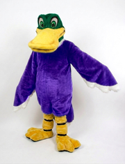 Mallard Mascot - short fur Purple