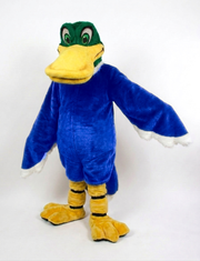 Mallard Mascot - short fur Royal Blue