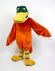 Mallard Mascot - short fur Tiger Orange