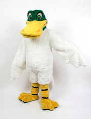 Mallard Mascot - short fur White