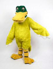 Mallard Mascot - short fur Yellow