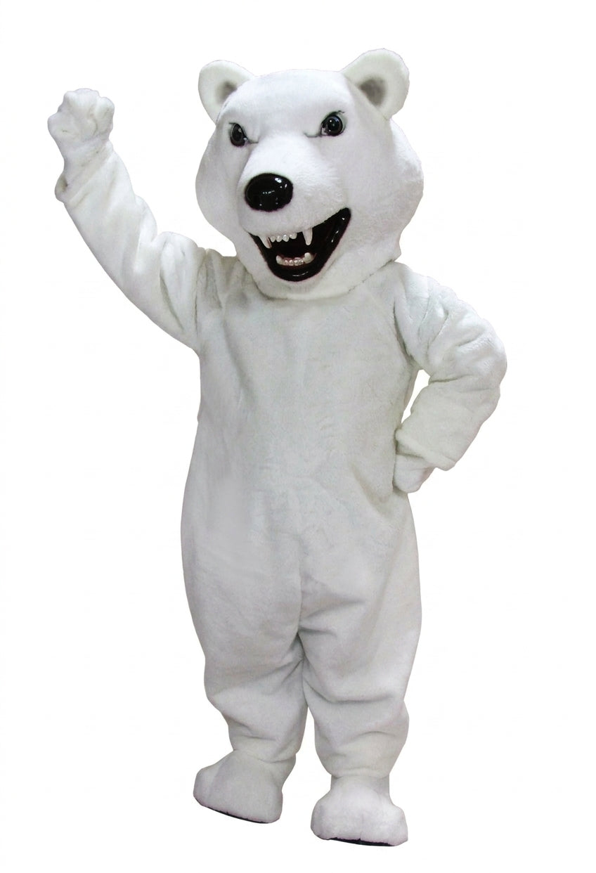 Mean Polar Bear Mascot Costume - professional mascot costume from The Mascot Store