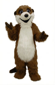 Meerkat Mascot Costume - Long fur / Dark Brown mascot costume