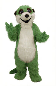 Meerkat Mascot Costume - Long fur / Green mascot costume