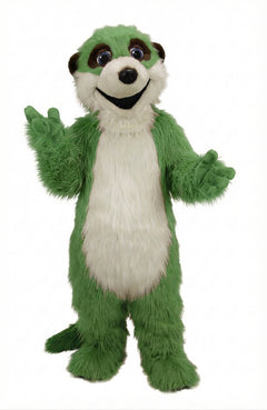 Meerkat Mascot Costume - Long fur / Green mascot costume