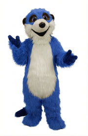 Meerkat Mascot Costume - Long fur / Royal Blue mascot costume