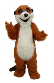 Meerkat Mascot Costume - Long fur / Rust mascot costume