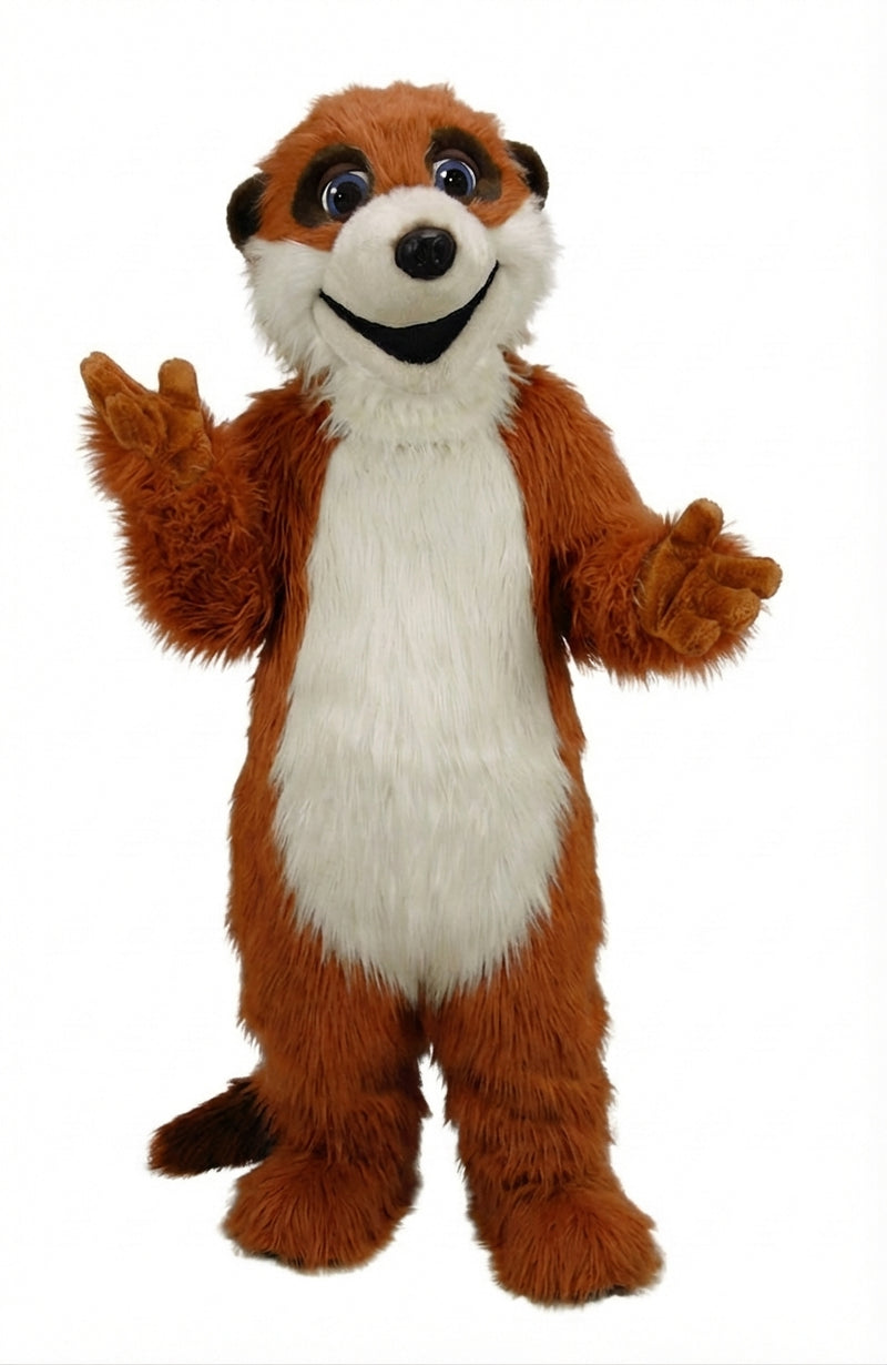 Meerkat Mascot Costume - Long fur / Rust mascot costume