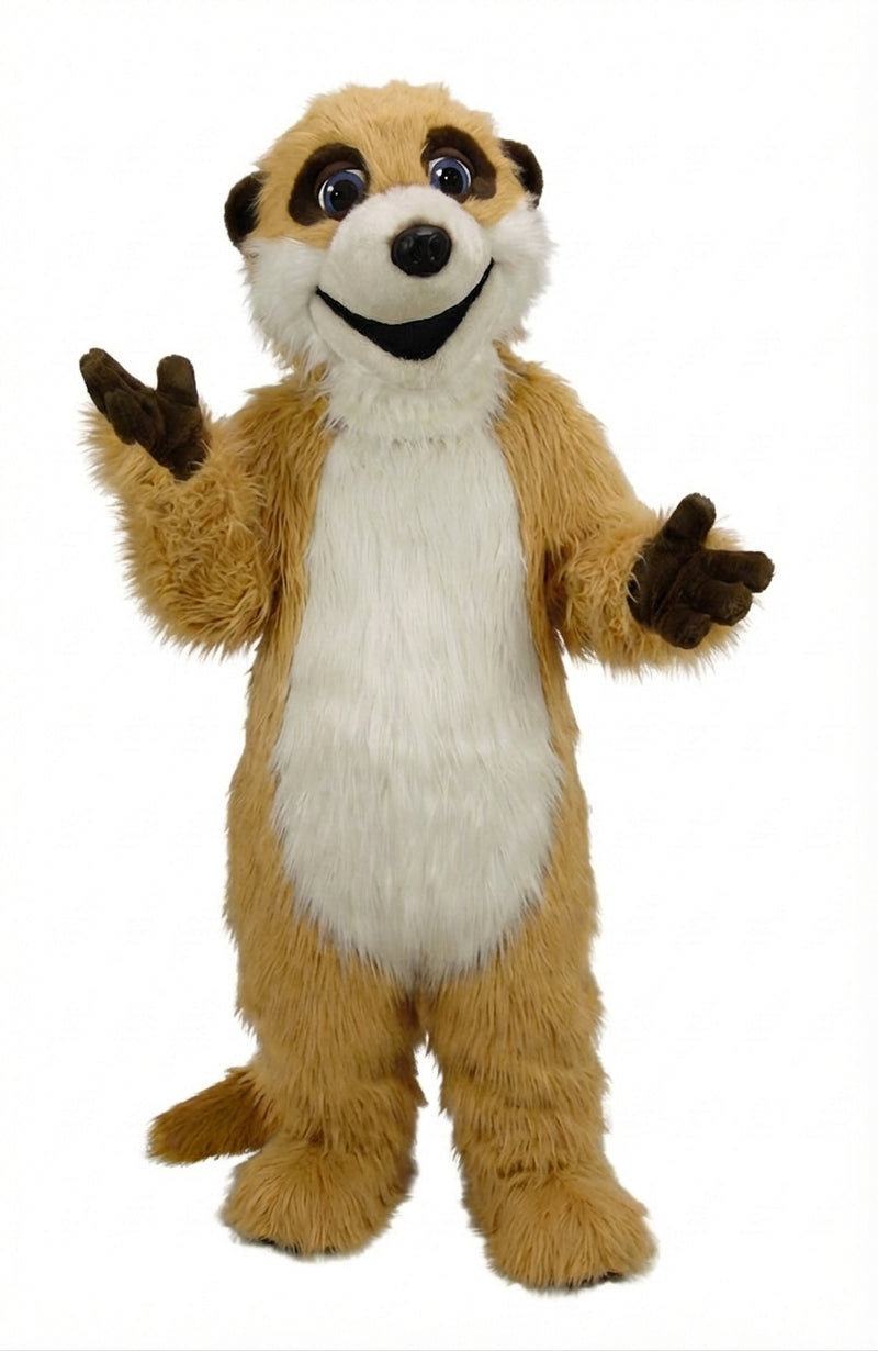 Meerkat Mascot Costume - Long fur / Tan mascot costume