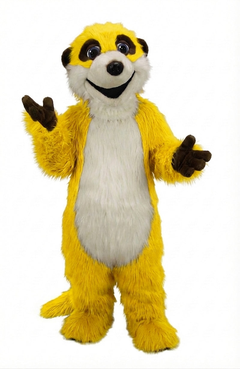 Meerkat Mascot Costume - Long fur / Yellow mascot costume