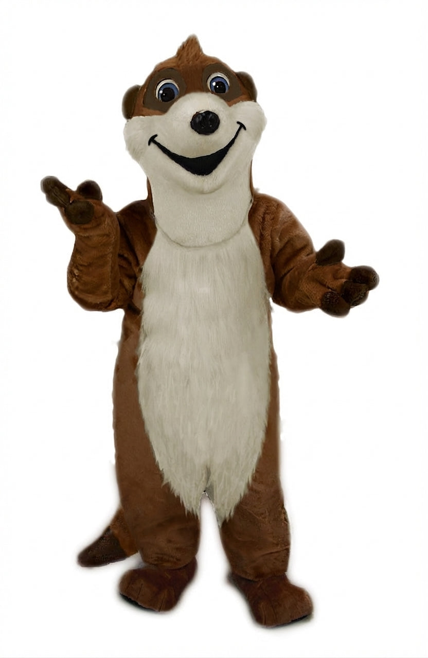 Meerkat Mascot Costume - Short fur / Chocolate Brown mascot costume