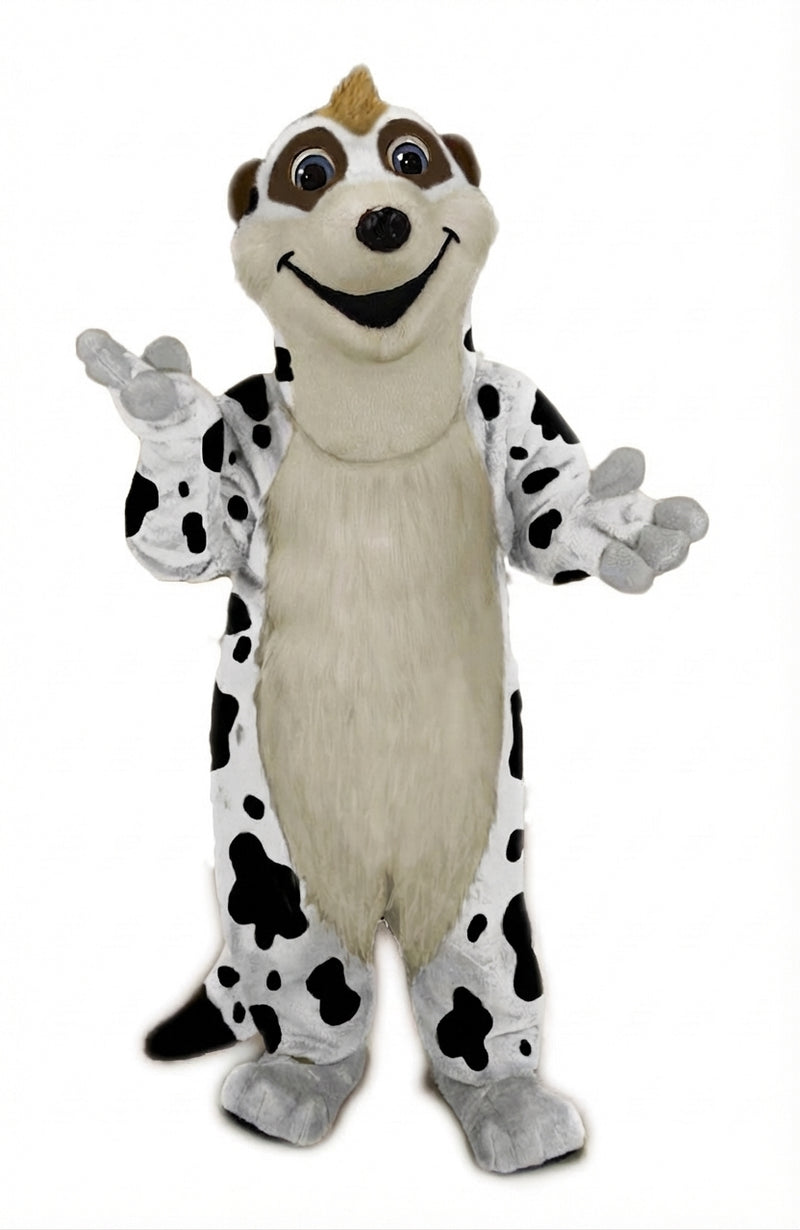 Meerkat Mascot Costume - Short fur / Dalmatian mascot costume