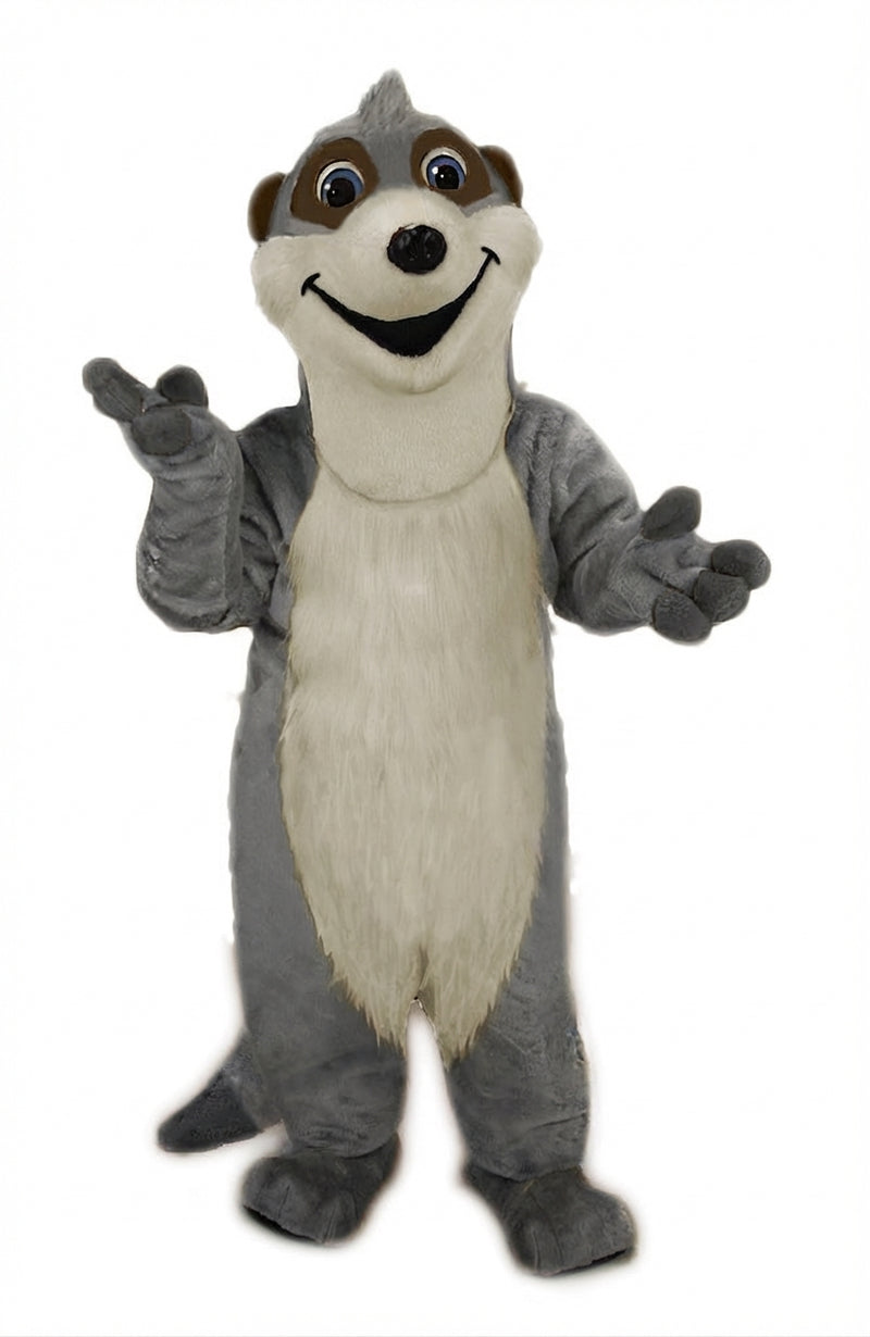 Meerkat Mascot Costume - Short fur / Grey mascot costume