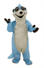 Meerkat Mascot Costume - Short fur / Light blue mascot costume