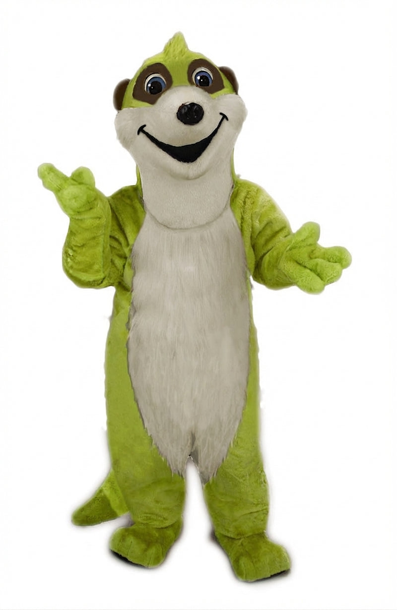 Meerkat Mascot Costume - Short fur / Lime mascot costume