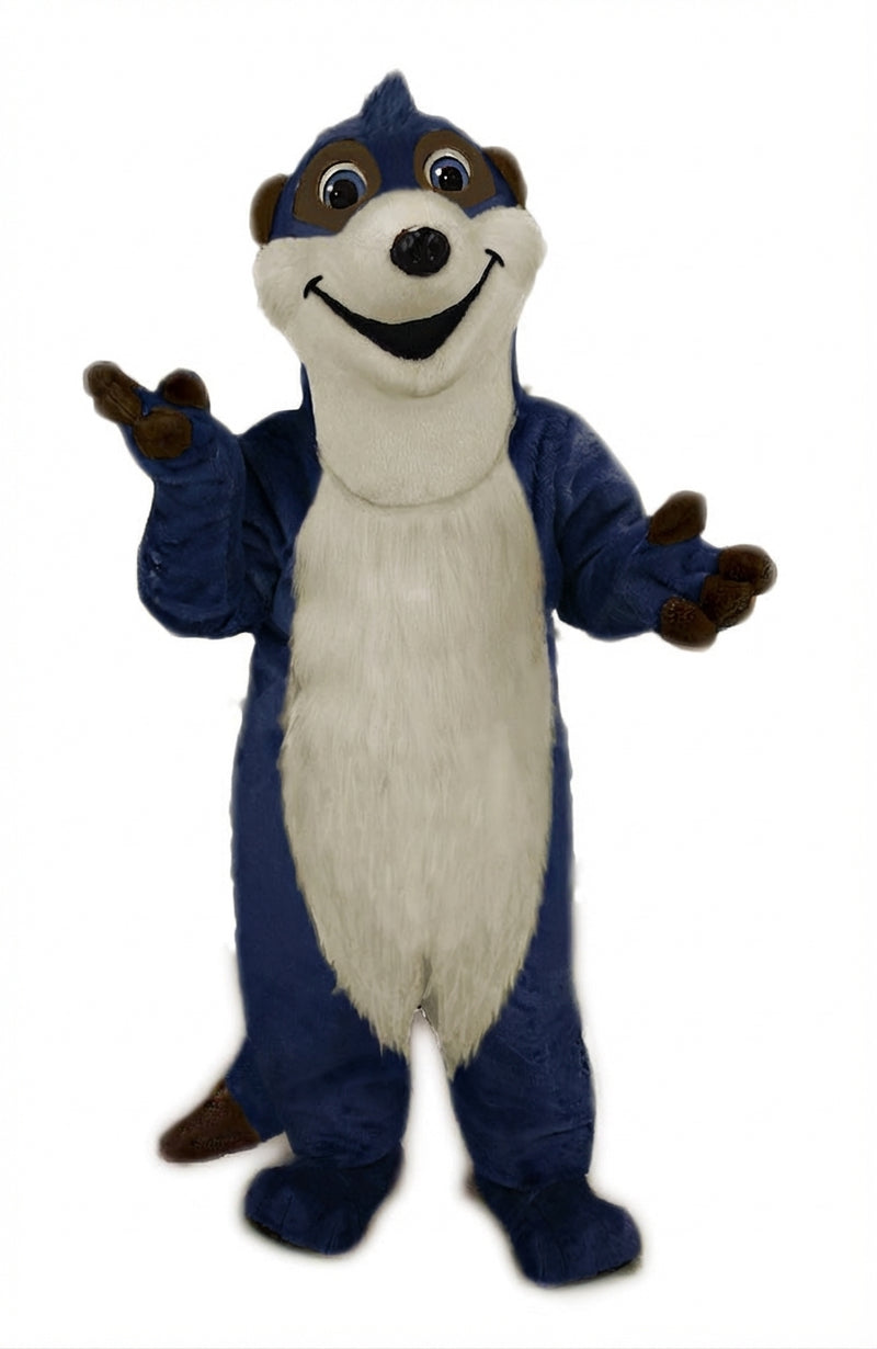 Meerkat Mascot Costume - Short fur / Navy Blue mascot costume