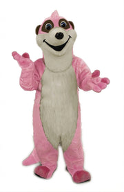 Meerkat Mascot Costume - Short fur / Pink mascot costume