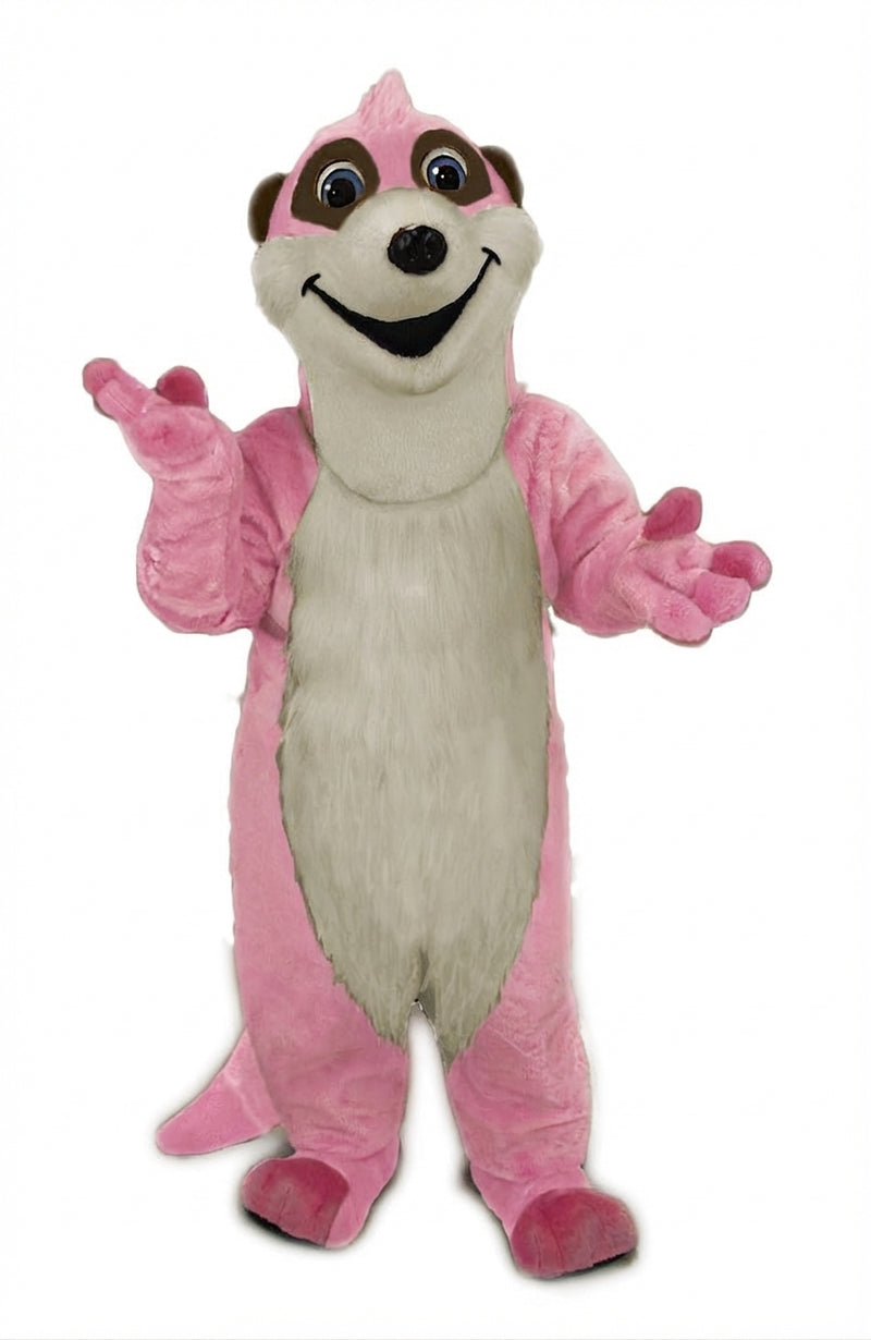 Meerkat Mascot Costume - Short fur / Pink mascot costume