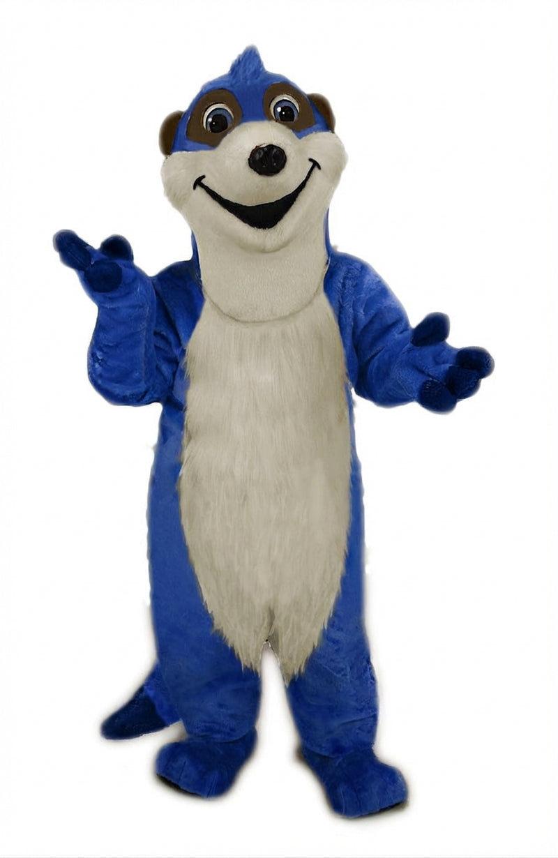 Meerkat Mascot Costume - Short fur / Royal blue mascot costume