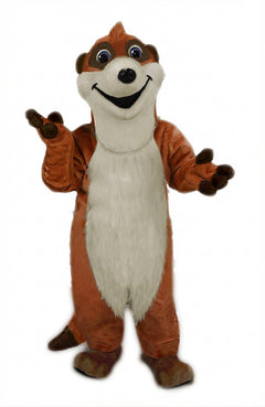 Meerkat Mascot Costume - Short fur / Rust mascot costume