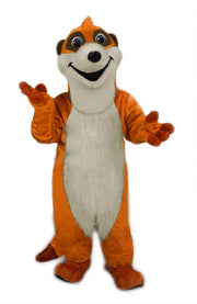 Meerkat Mascot Costume - Short fur / Tiger Orange mascot costume