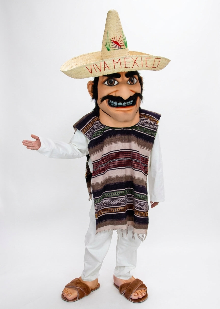 Mexican Man Mascot Costume - professional mascot costume from The Mascot Store