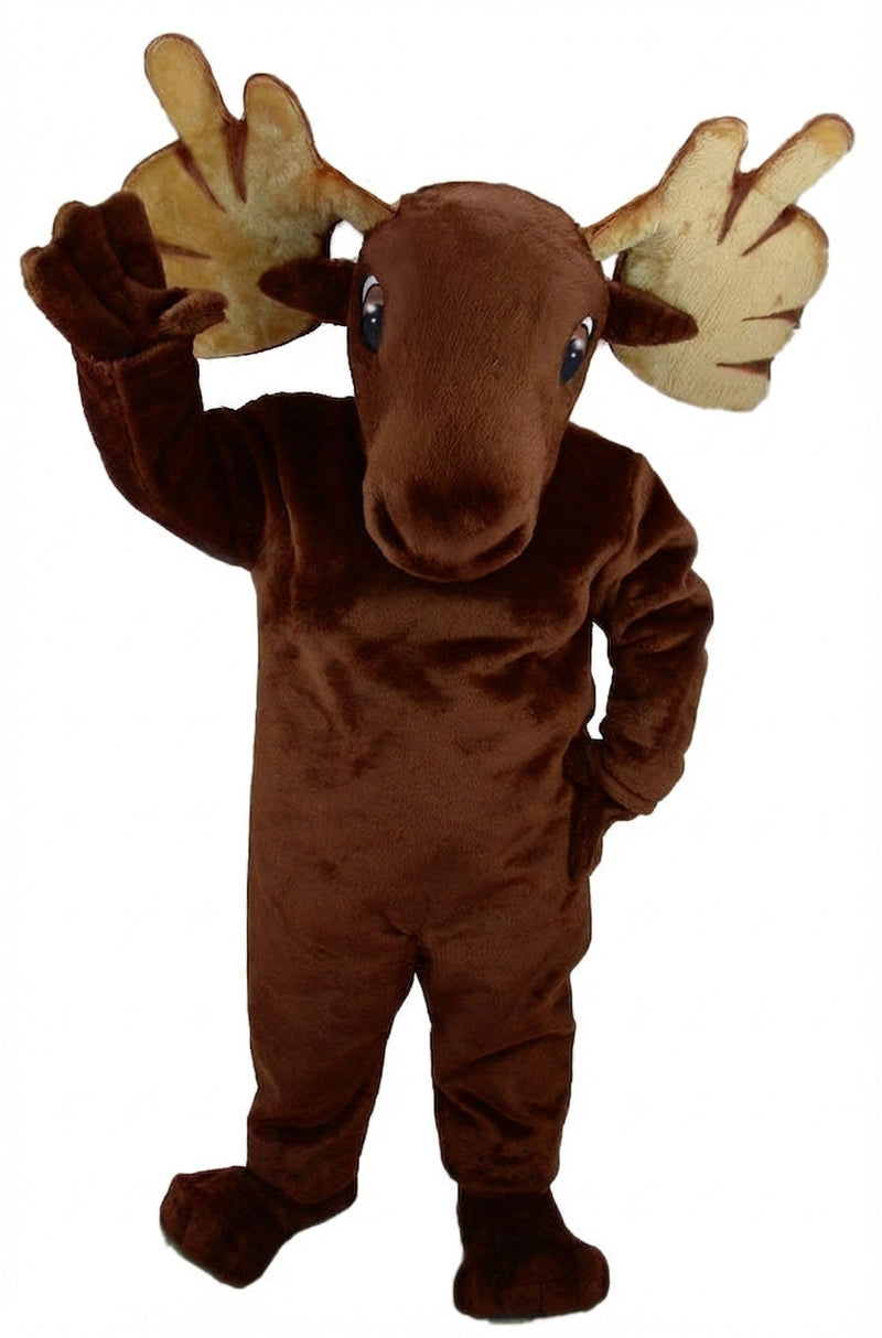Mighty Moose Mascot - Short fur / Chocolate Brown mascot costume