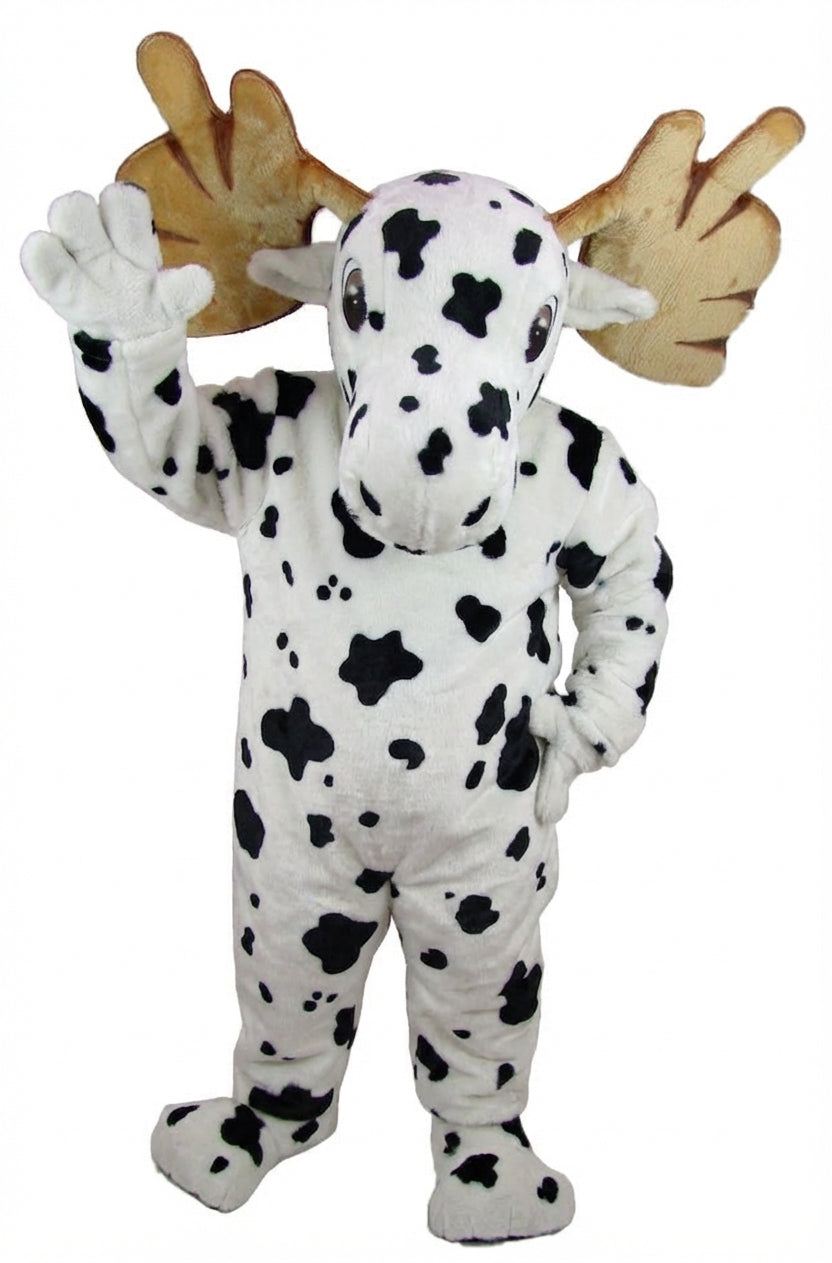 Mighty Moose Mascot - Short fur / Dalmatian mascot costume