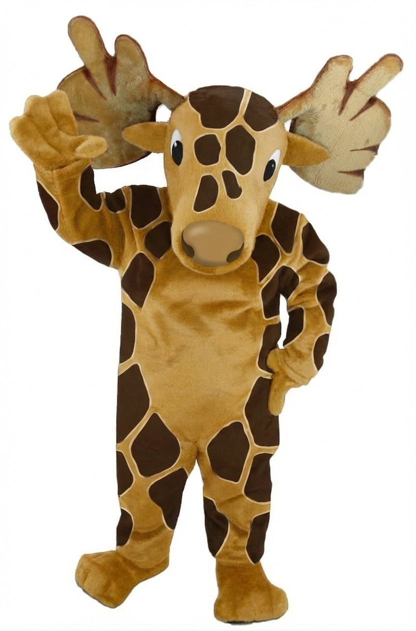Mighty Moose Mascot - Short fur / Giraffe mascot costume