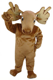 Mighty Moose Mascot - Short fur / Light Brown mascot costume
