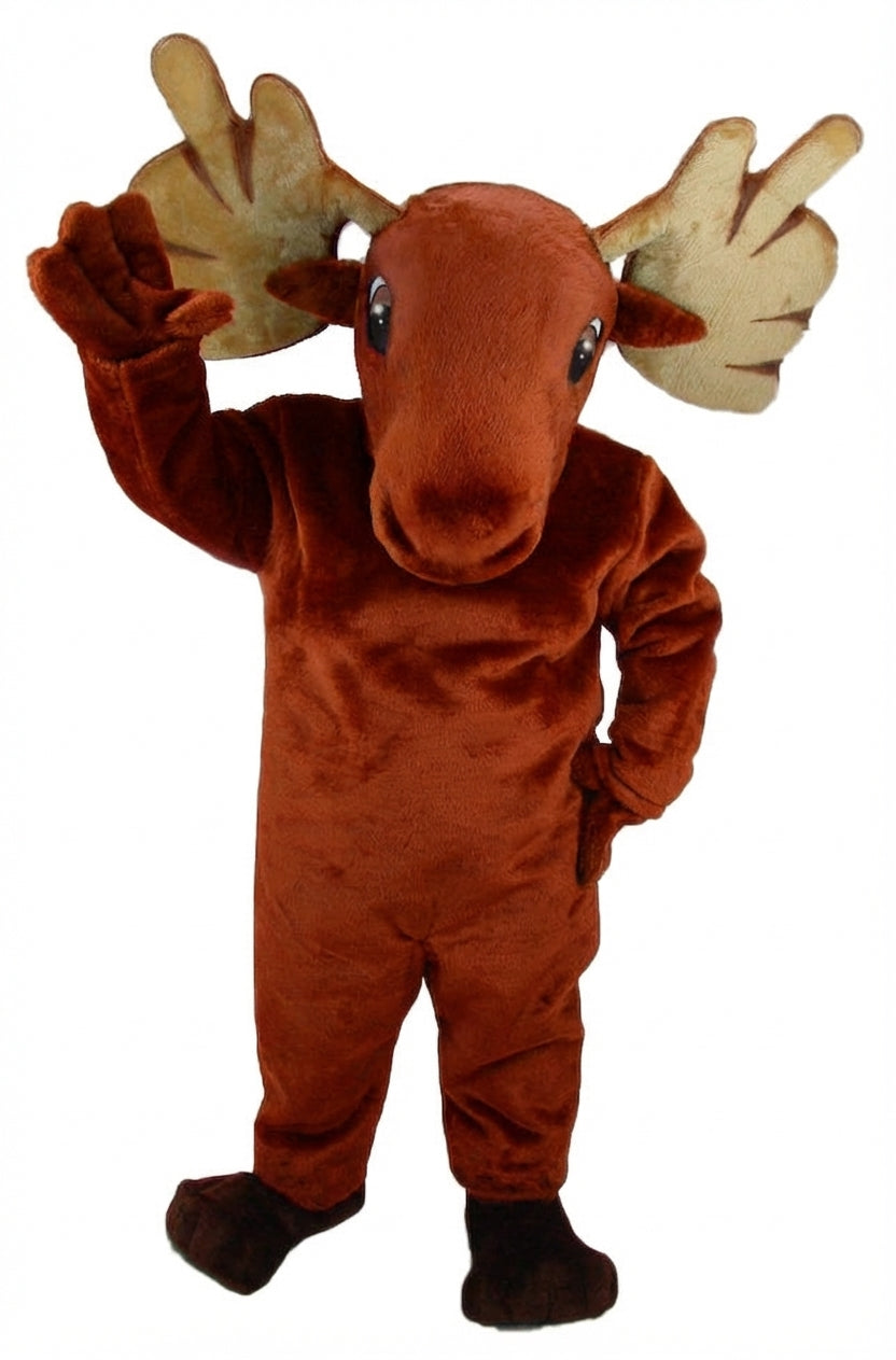 Mighty Moose Mascot - Short fur / Rust mascot costume