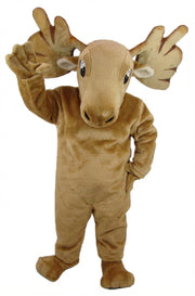 Mighty Moose Mascot - Short fur / Tan mascot costume