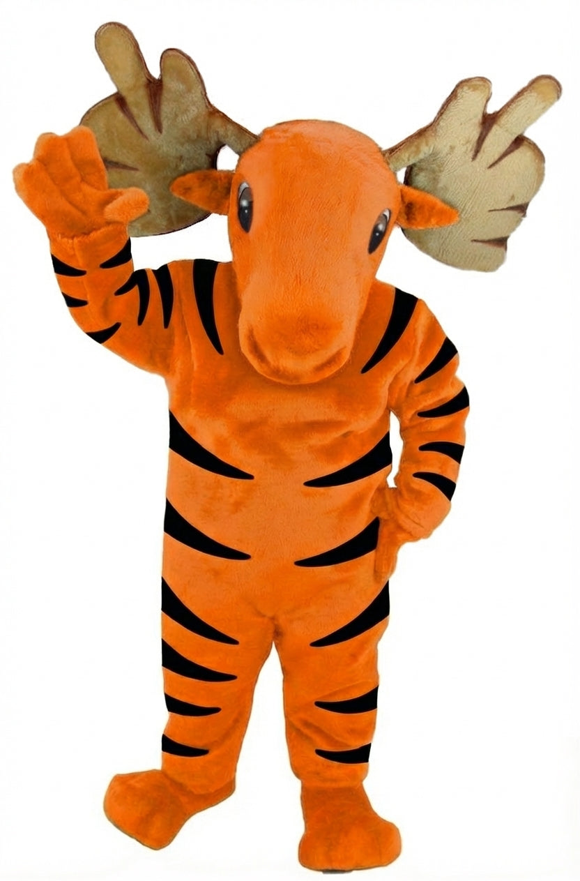 Mighty Moose Mascot - Short fur / Tiger mascot costume