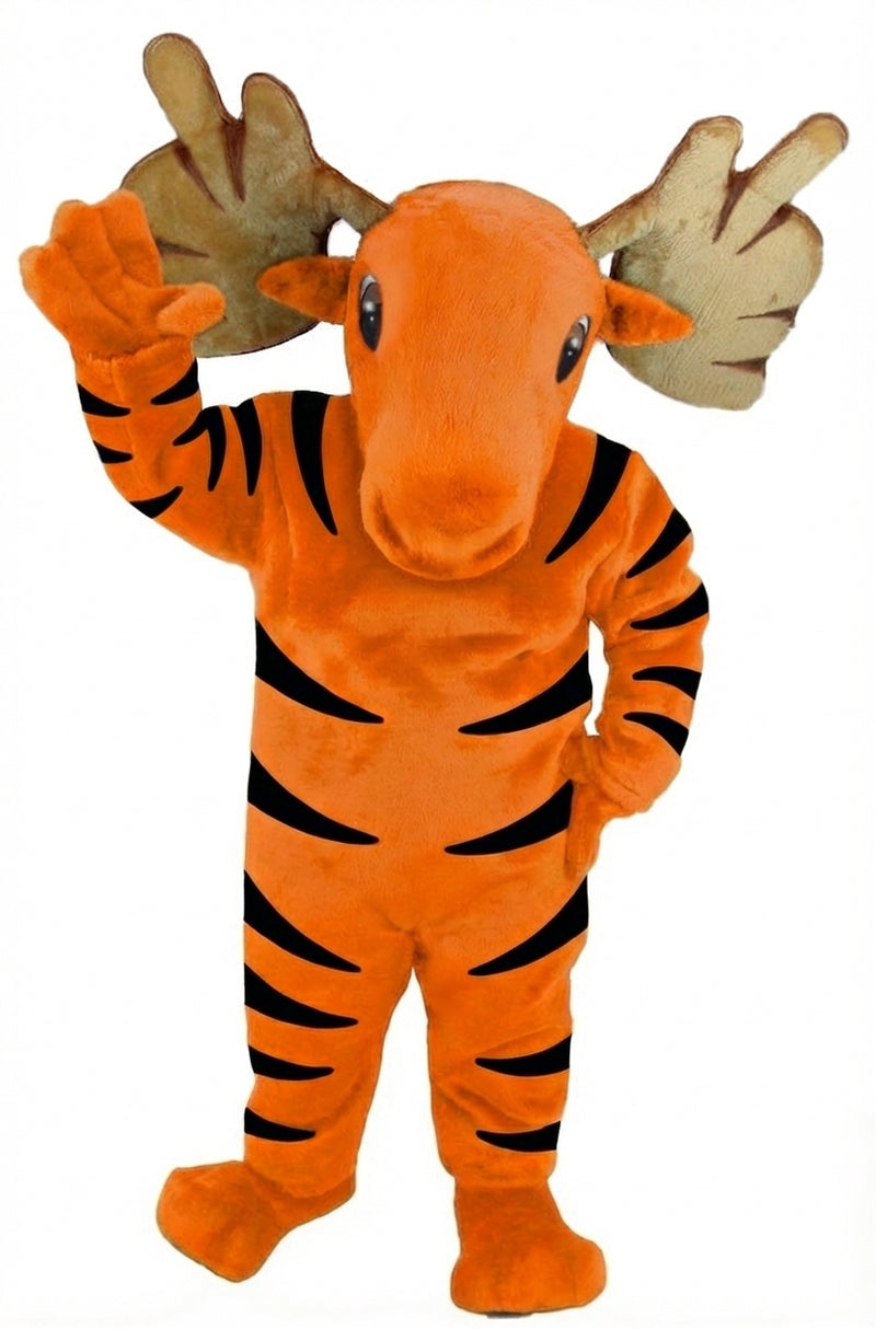 Mighty Moose Mascot - Short fur / Tiger mascot costume