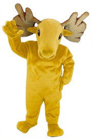 Mighty Moose Mascot - Short fur / Yellow mascot costume