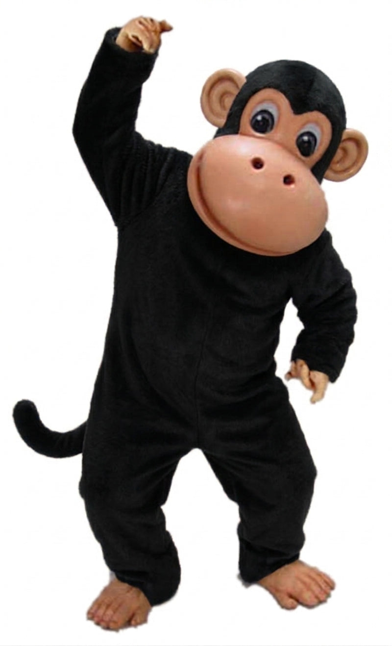 Monkey Mascot - Short fur / Black mascot costume