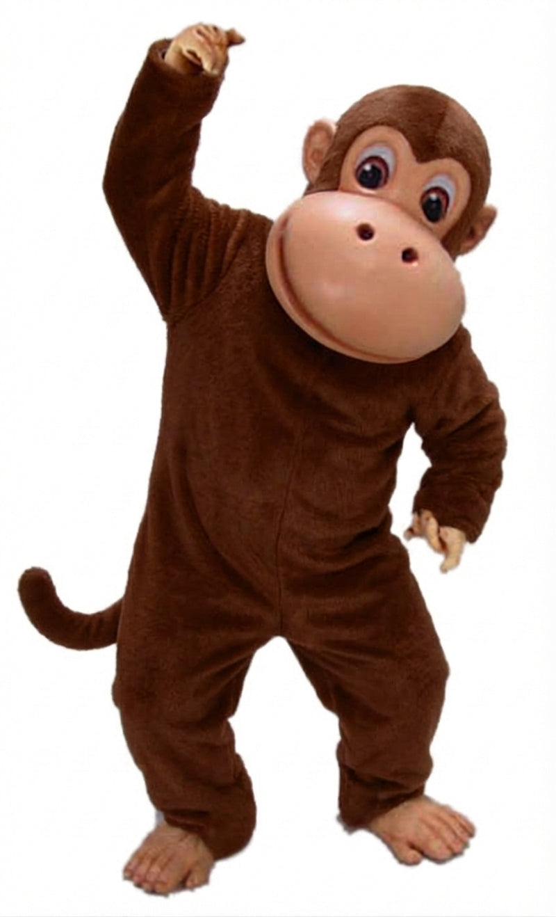 Monkey Mascot - Short fur / Chocolate Brown mascot costume