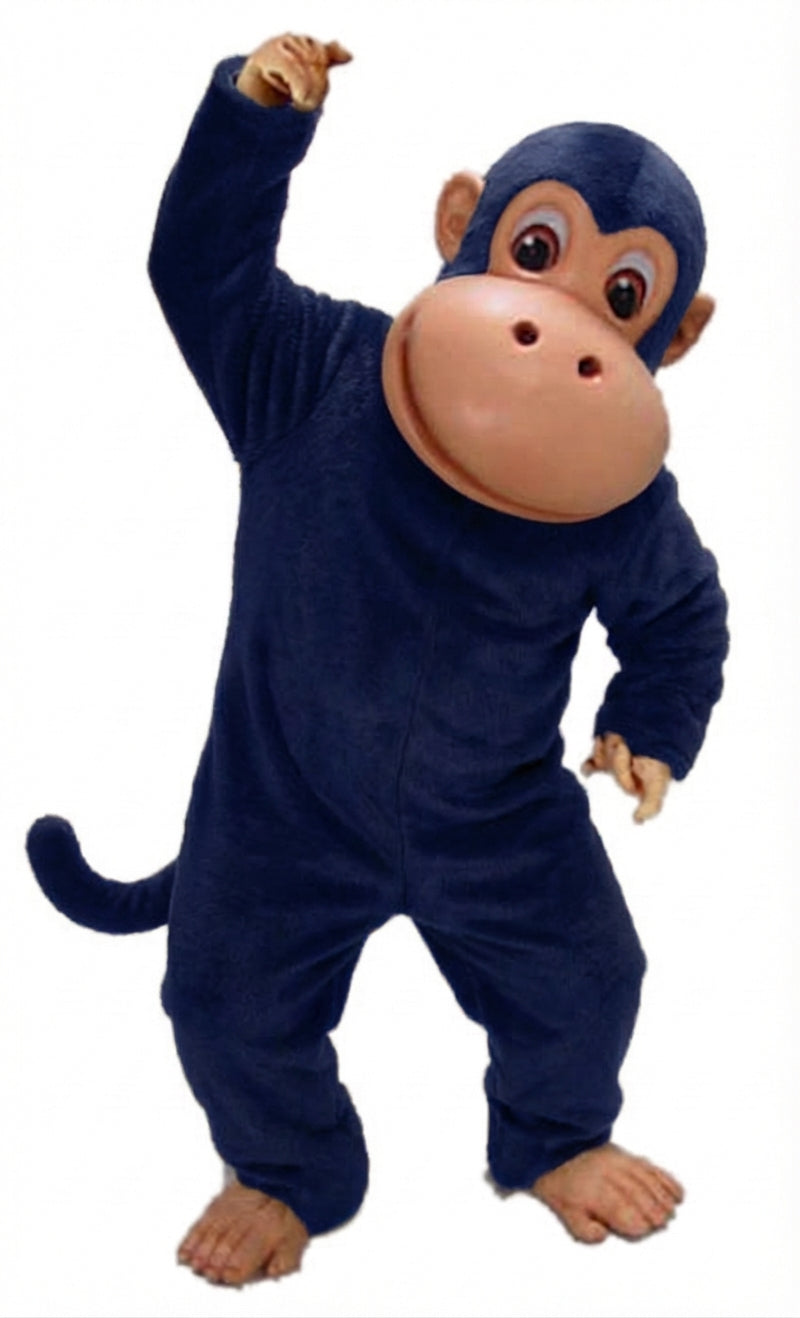 Monkey Mascot - Short fur / Navy Blue mascot costume