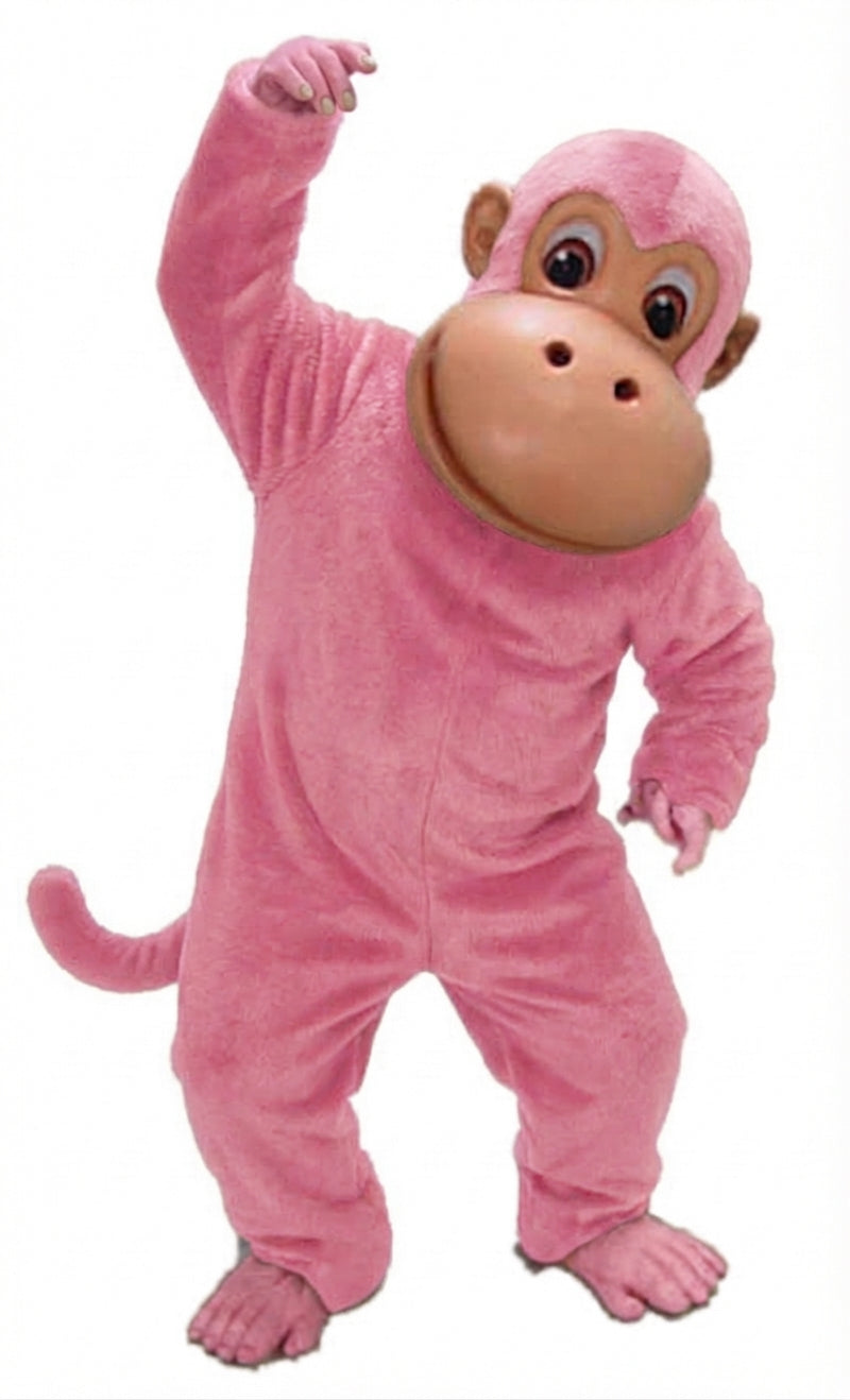 Monkey Mascot - Short fur / Pink mascot costume