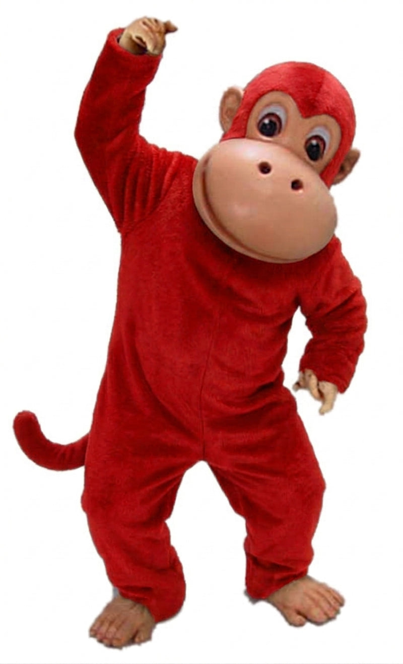 Monkey Mascot - Short fur / Red mascot costume